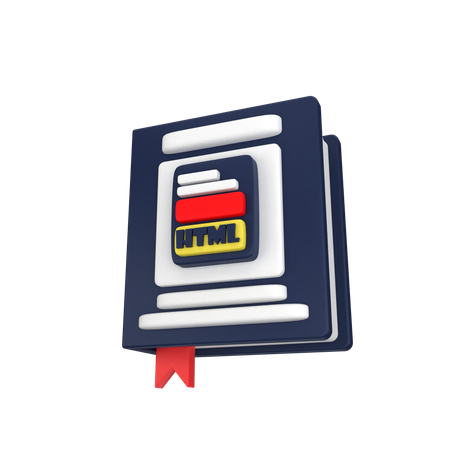 Livro html  3D Icon