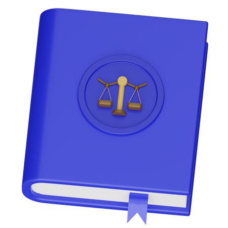 Livro de justiça  3D Icon