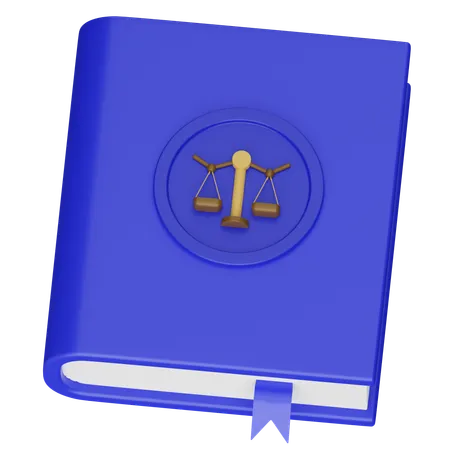 Livro de justiça  3D Icon