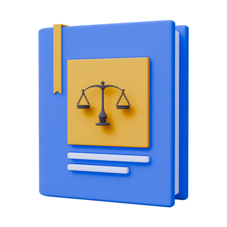 Livro de justiça  3D Icon