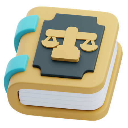 Livro de direito  3D Icon