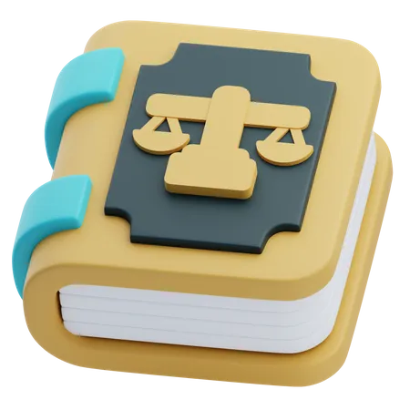 Livro de direito  3D Icon