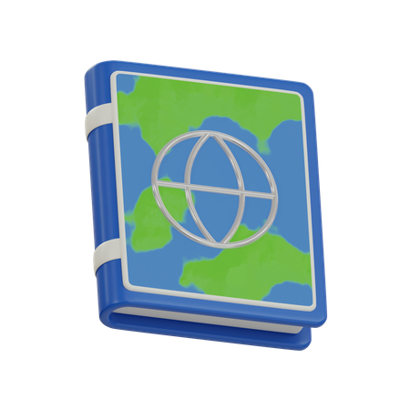 Livro de mapas  3D Icon