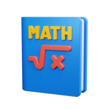 Livro de matemática  3D Icon
