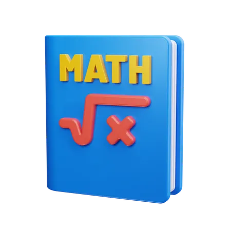 Livro de matemática  3D Icon