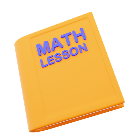 Livro matemático  3D Icon