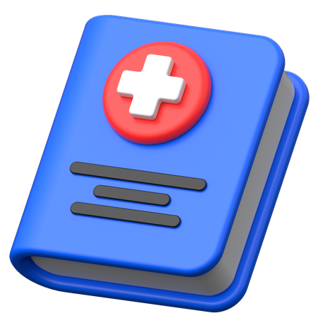 Livro médico  3D Icon