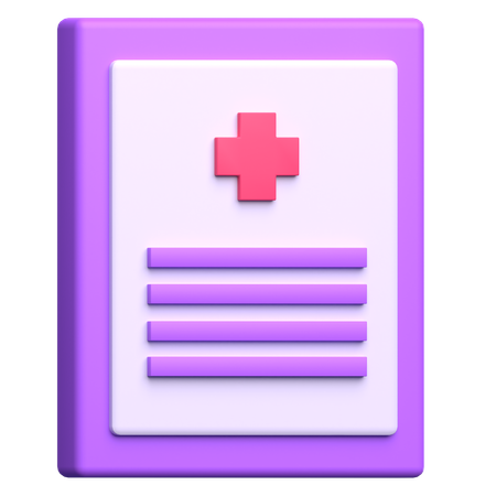 Livro médico  3D Icon