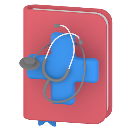 Livro médico  3D Icon