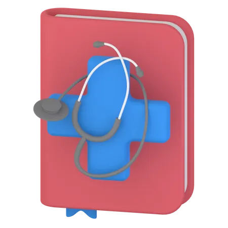 Livro médico  3D Icon