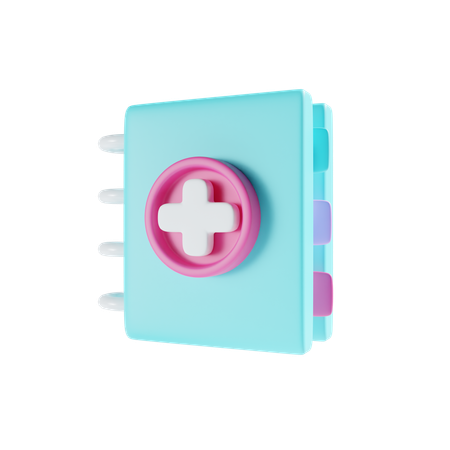 Livro médico  3D Icon