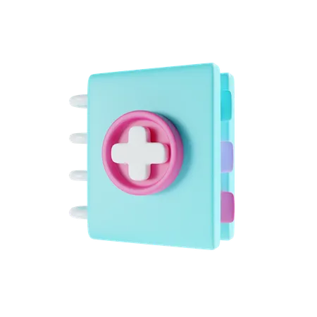 Livro médico  3D Icon