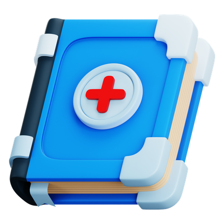 Livro médico  3D Icon