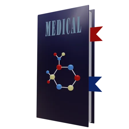 Livro médico  3D Icon