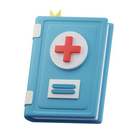 Livro médico  3D Icon