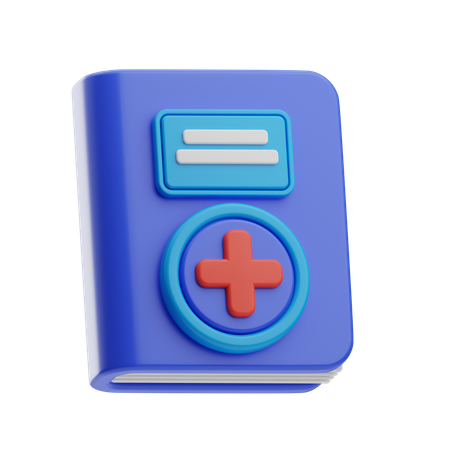 Livro médico  3D Icon