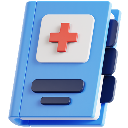 Livro médico  3D Icon