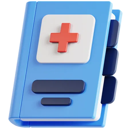 Livro médico  3D Icon