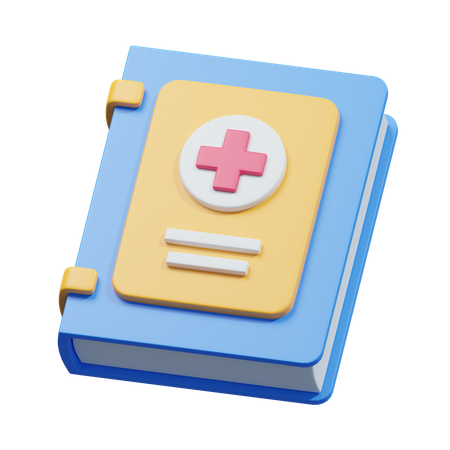 Livro médico  3D Icon