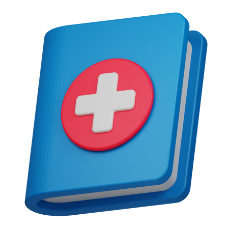 Livro médico  3D Icon