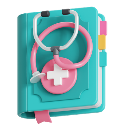 Livro médico  3D Icon