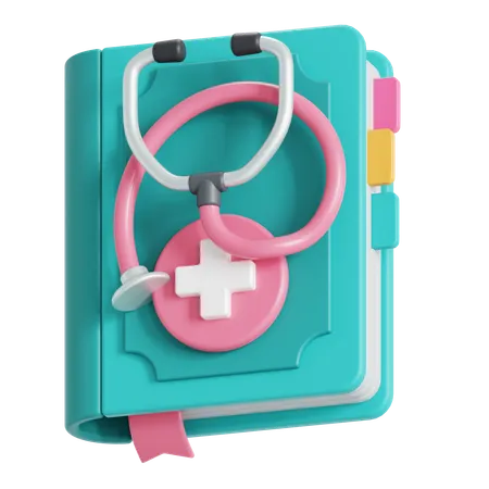 Livro médico  3D Icon