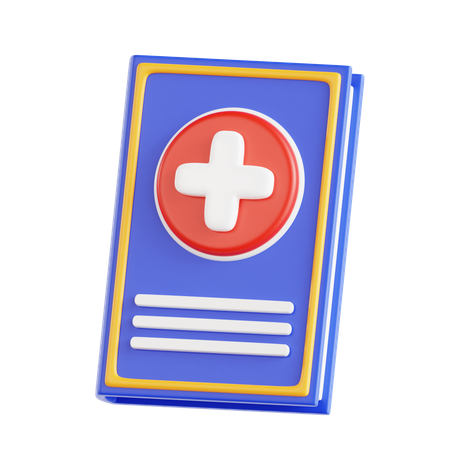 Livro médico  3D Icon