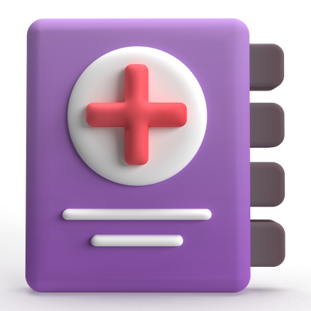 Livro médico  3D Icon