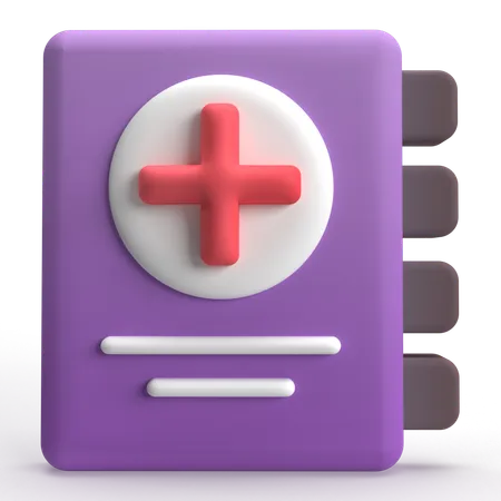 Livro médico  3D Icon