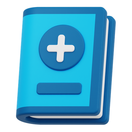 Livro médico  3D Icon