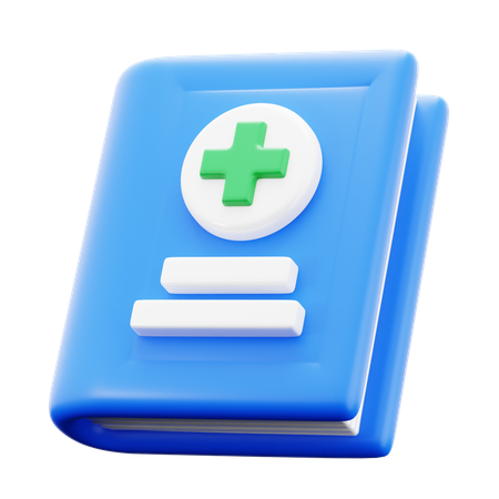 Livro médico  3D Icon