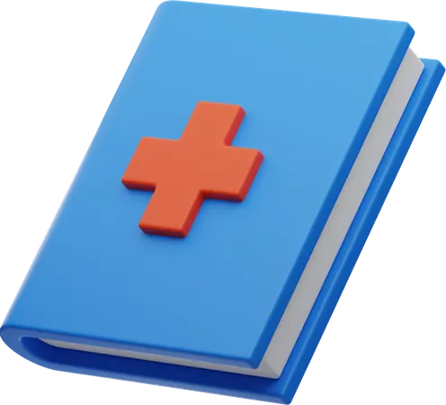 Livro médico  3D Illustration