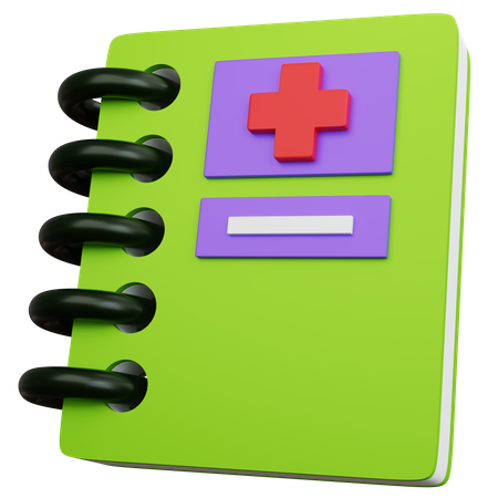 Livro médico  3D Icon