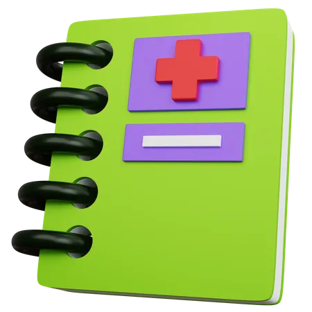 Livro médico  3D Icon