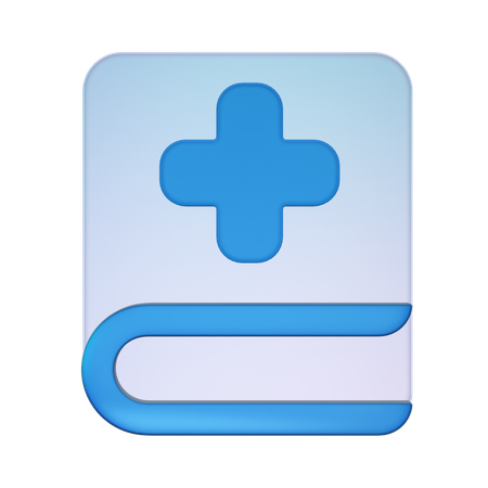 Livro médico  3D Icon