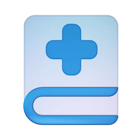 Livro médico  3D Icon