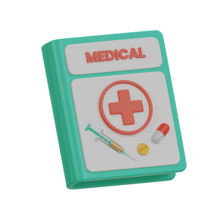 Livro médico  3D Icon