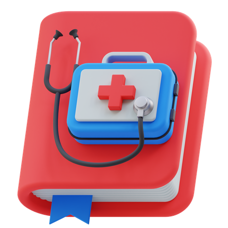 Livro médico  3D Icon