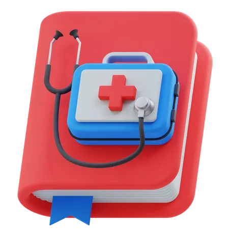 Livro médico  3D Icon