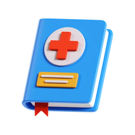 Livro médico  3D Icon