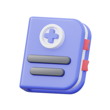 Livro médico  3D Icon