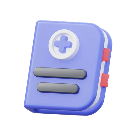 Livro médico  3D Icon