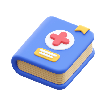 Livro médico  3D Icon