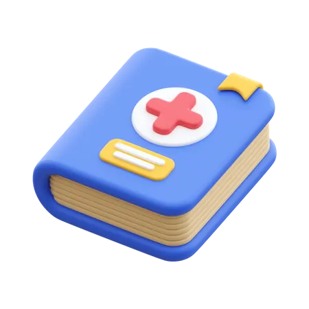 Livro médico  3D Icon