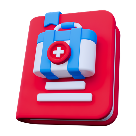 Livro médico  3D Icon