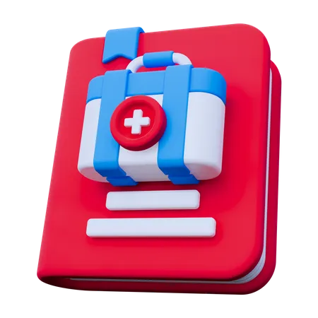 Livro médico  3D Icon