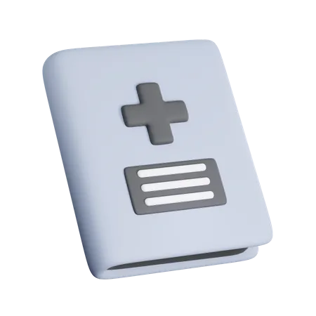 Livro médico  3D Icon