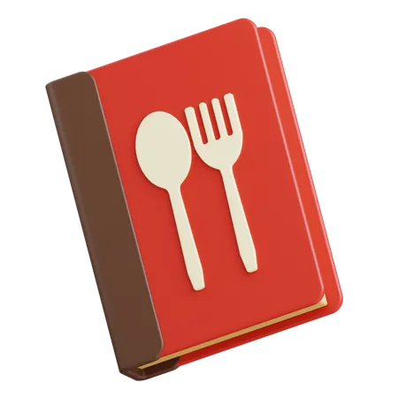 Livro de cardápio de restaurante  3D Icon