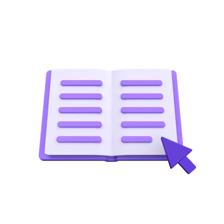 Livro on-line  3D Icon
