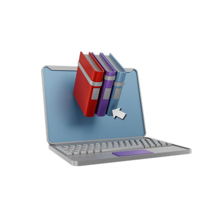 Livro on-line  3D Icon